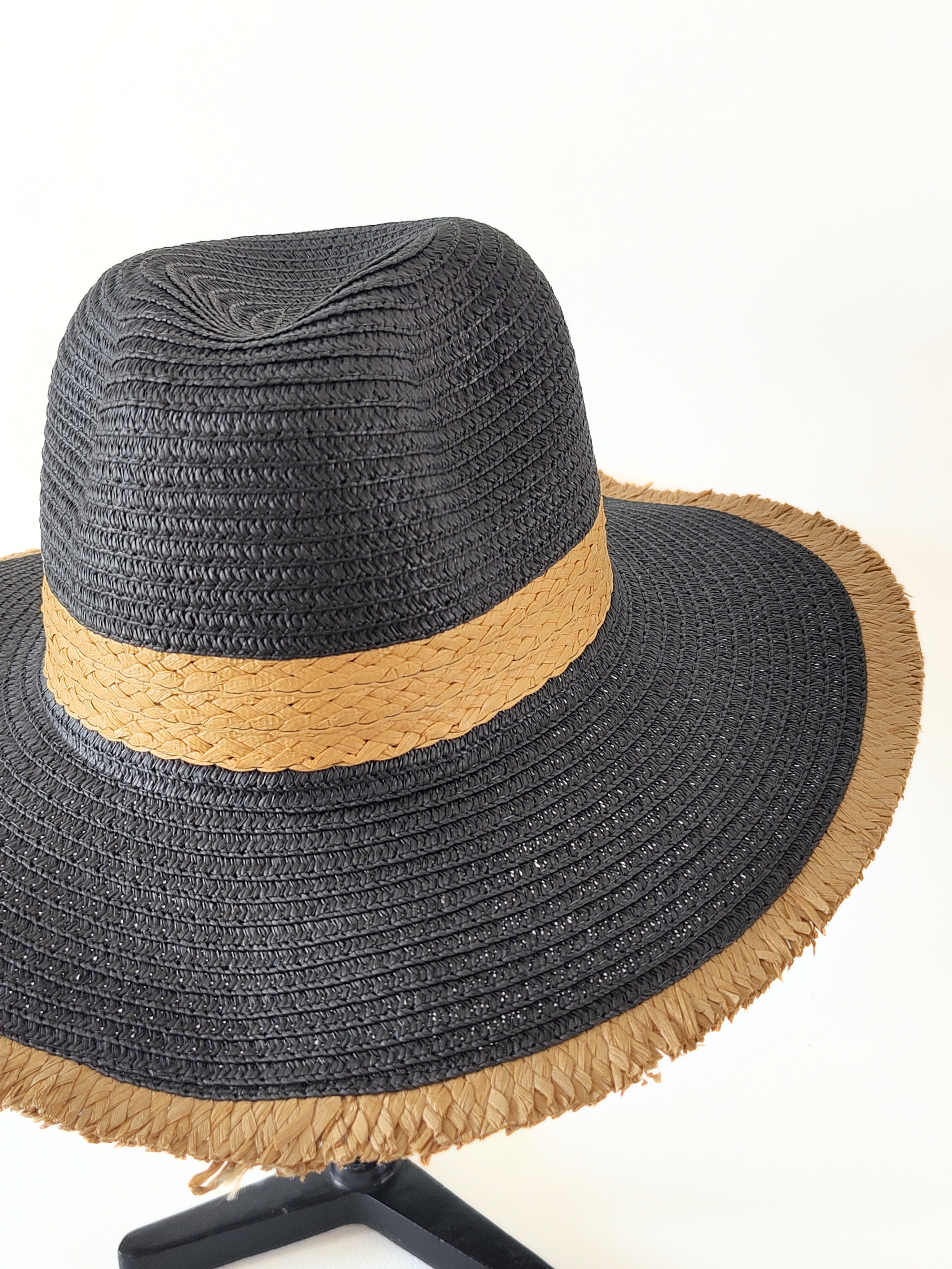 Chapeau en Paille – Noir