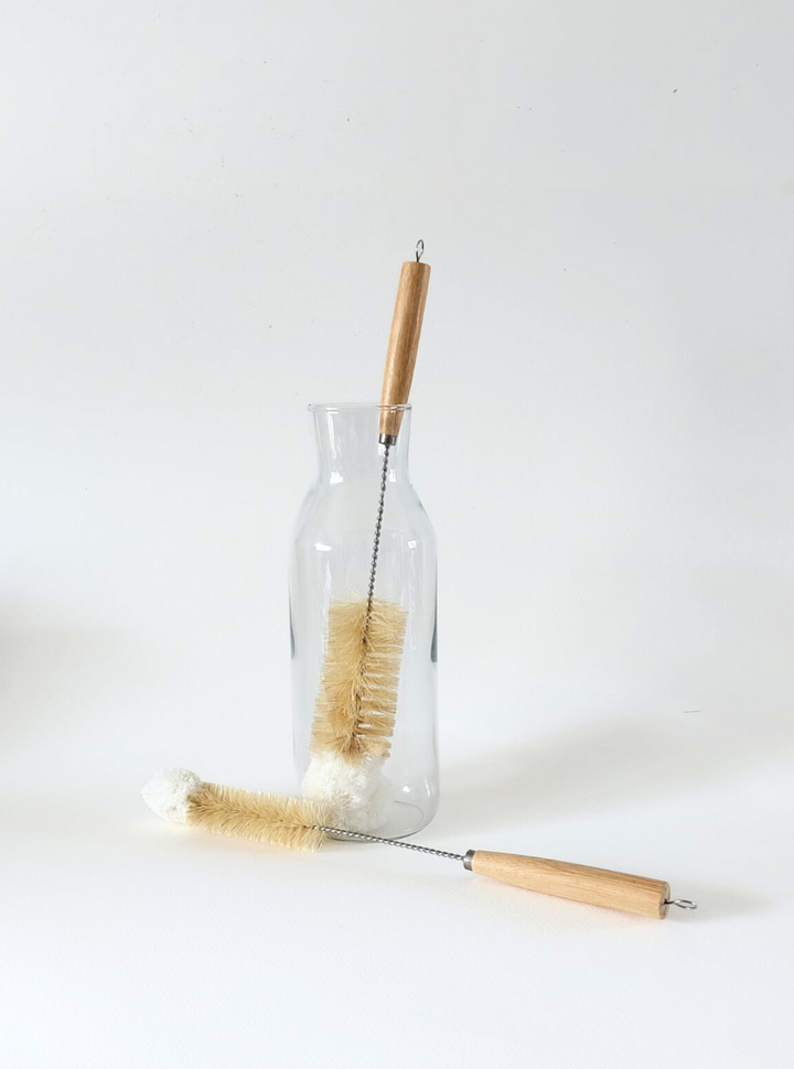 Translation missing: fr.Lot de 2 Brosse à Bouteille en Bambou et Sisal