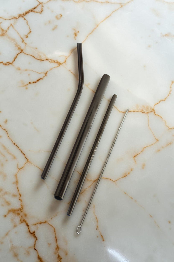 Translation missing: ar.Kit de 3 pailles en inox ROSE GOLD