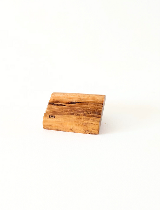Translation missing: ar.Support à Savon Solide en Bois d’Olivier - SNO