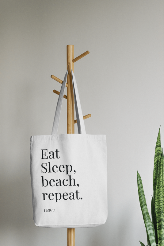 Translation missing: fr.Tote Bag Eat Sleep Beach Repeat