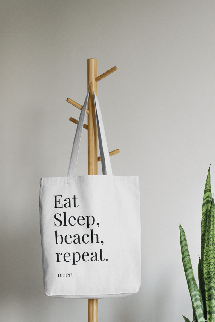 Translation missing: fr.Tote Bag Eat Sleep Beach Repeat