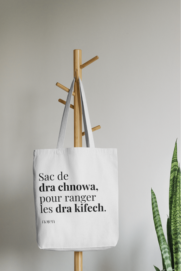 Translation missing: fr.Tote Bag Sac de dra chnowa, pour ranger les dra kifech