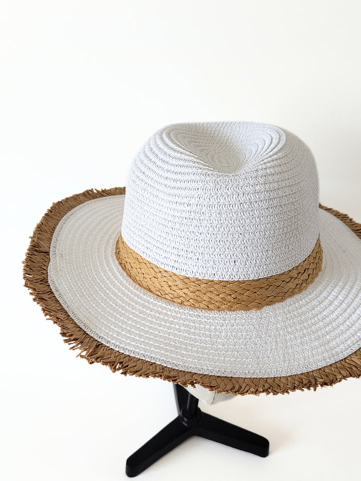 Translation missing: ja.Chapeau en Paille –  Blanc