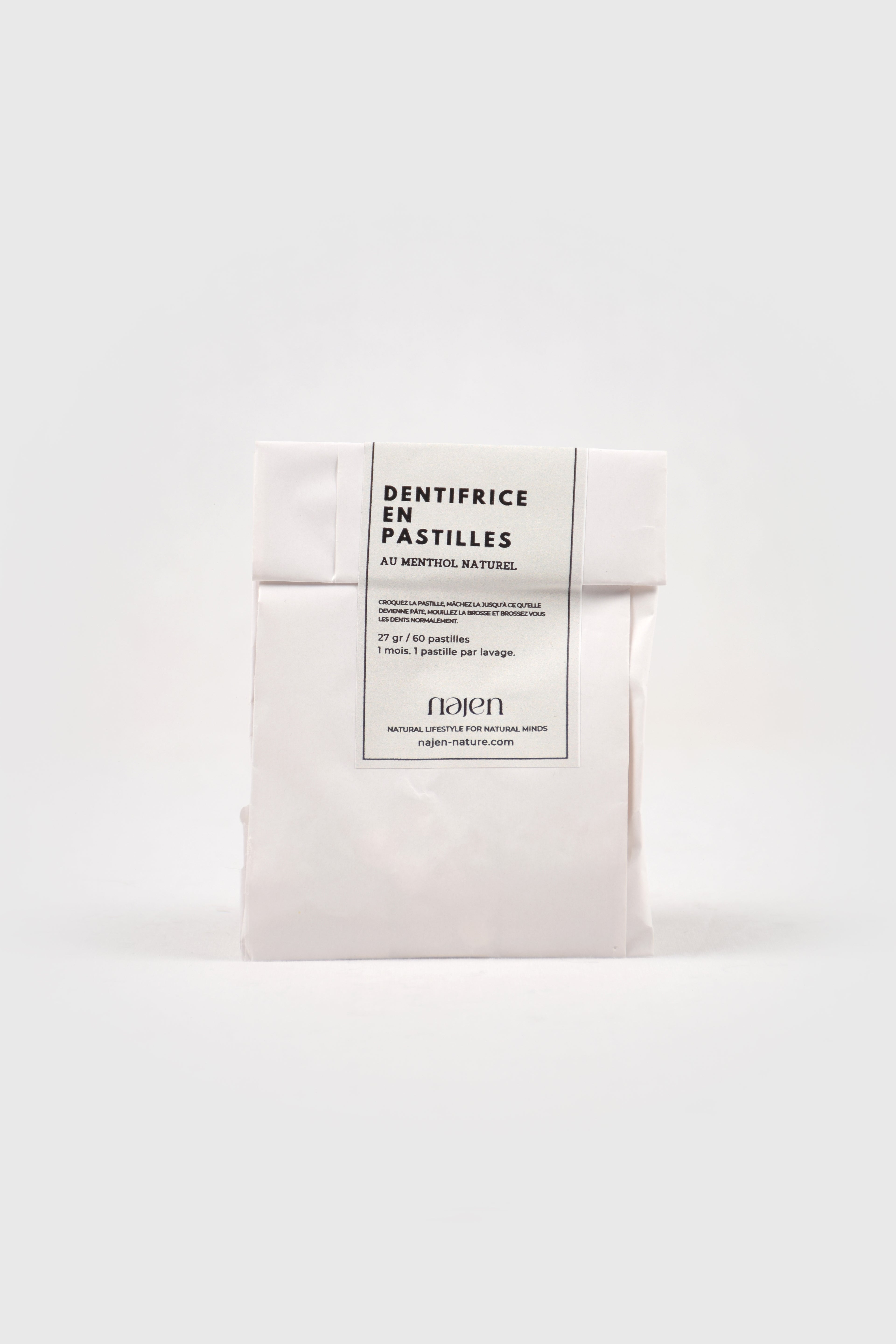 Dentifrice en pastilles Najen - 60 pastilles (27 g)