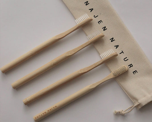 Translation missing: fr.Pack annuel brosses à dents en bambou 3+1 gratuite : couleurs au choix