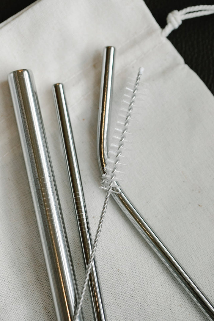 Translation missing: fr.Kit de 3 pailles en inox SILVER