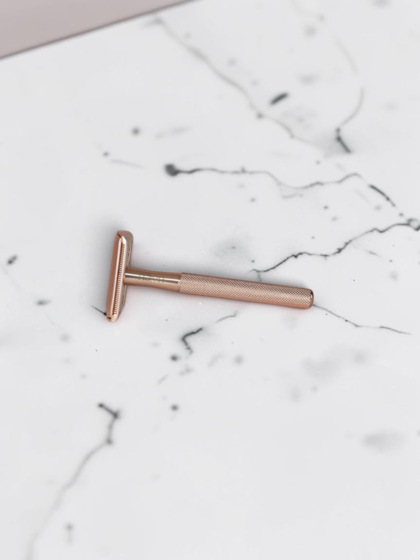 Translation missing: fr.Rasoir de sécurité en Inox. Rose Gold