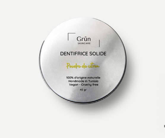 Translation missing: nl.Dentifrice Solide Poudre de citron – Blanchissant - Grün